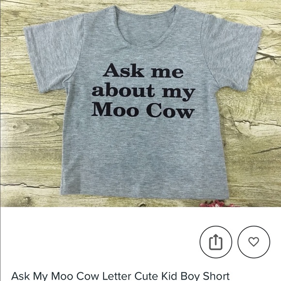 6-9 MONTH 🐮"Ask Me About My Moo Cow" trendy - Picture 2 of 7